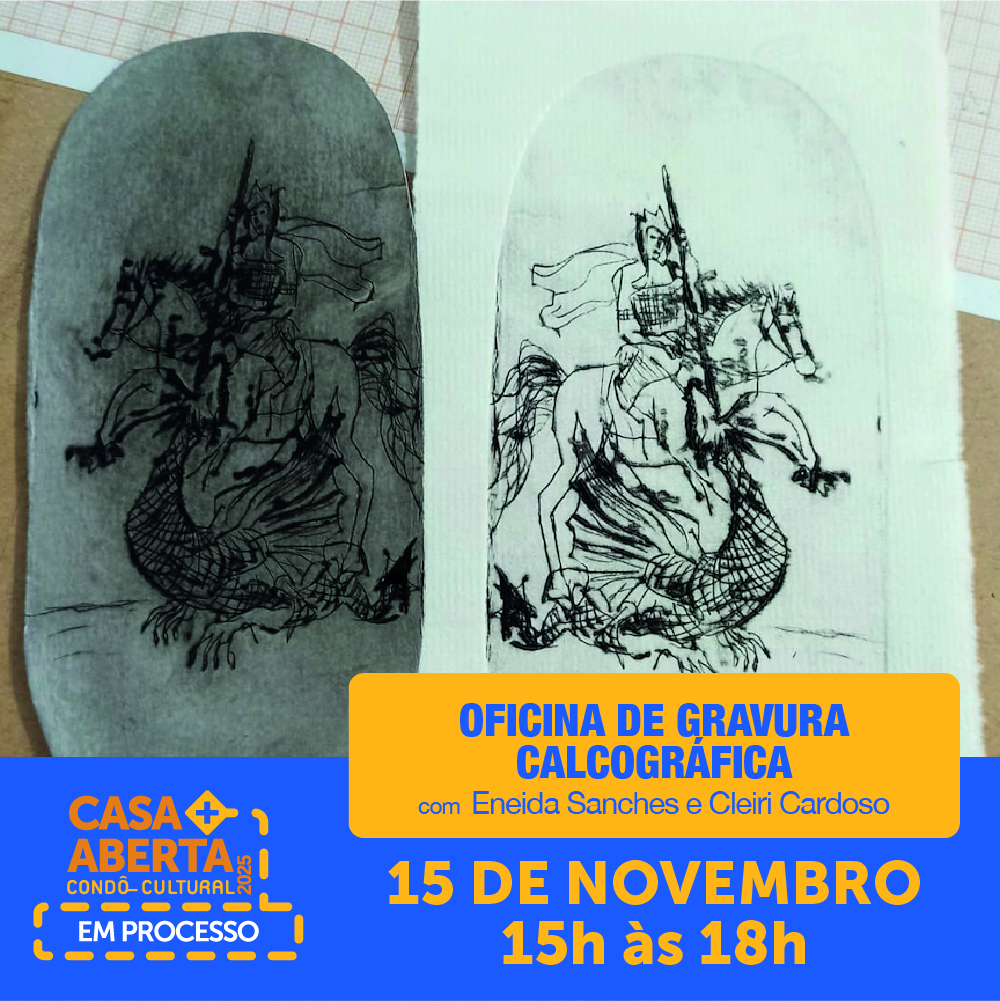 oficina de gravura calcográfica eneida sanches cleiri cardoso casa aberta em processo 2025