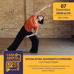 oficina ritmo movimento e expressão casa aberta 2025 tempo comum