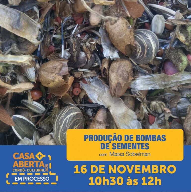 produção de bomba de sementes casa aberta em processo