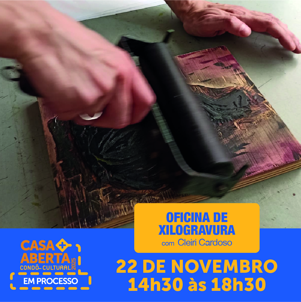 oficina de xilogravura com cleiri cardoso casa aberta em processo 2025