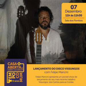 lançamento disco vissungos casa aberta 2025 tempo comum